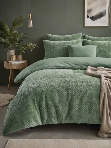 Παπλωματοθήκη Teddy Fur Χρώματος Πράσινο 240 x 220 SLEEPTIME 8720578100446 Παπλωματοθήκη Teddy Fur Χρώματος Πράσινο 240 x 220 SLEEPTIME 8720578100446