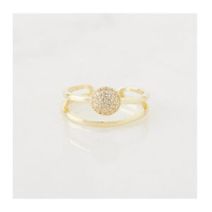 Δαχτυλίδι Alevine Jewellery Cloe με Πέτρες Ζιργκόν Χρώματος Χρυσό 8720604880069