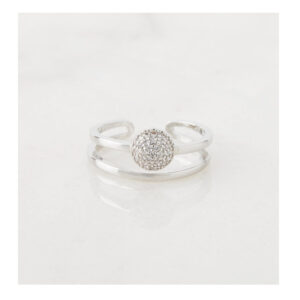 Δαχτυλίδι Alevine Jewellery Cloe με Πέτρες Ζιργκόν Χρώματος Ασημί 8720604880076 - Image 4