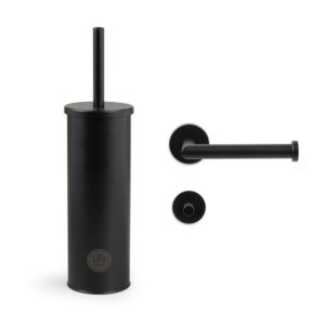 Πολυτελές Σετ Μπάνιου 3 τεμαχίων - Ματ Μαύρο 8720604882841  Lifa-Bathing