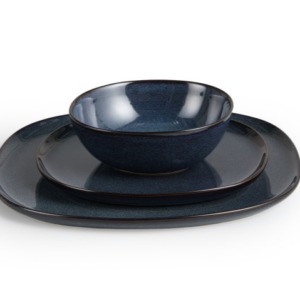 Σετ πιάτων Lott 18 τεμαχίων - Σκούρο Μπλε 8720604887259 Lifa-Living - Image 3