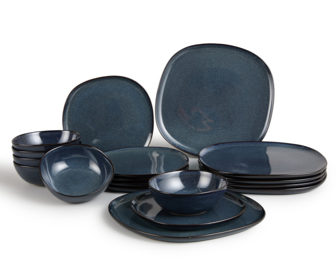 Σετ πιάτων Lott 18 τεμαχίων - Σκούρο Μπλε 8720604887259 Lifa-Living Σετ πιάτων Lott 18 τεμαχίων - Σκούρο Μπλε 8720604887259 Lifa-Living