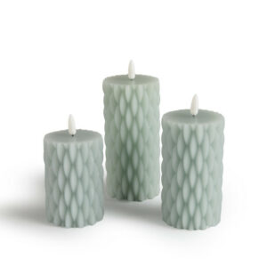 Σετ LED κεριών 3 τεμαχίων Ανοιχτό Γκρι 8720604887952  Lifa-Living