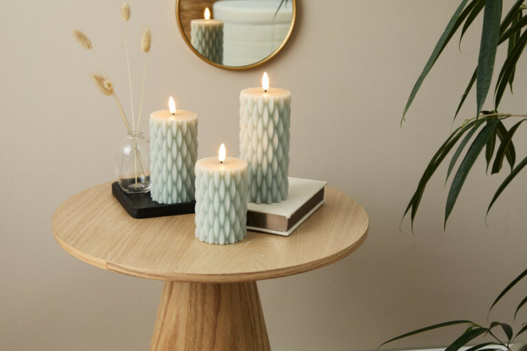 Σετ LED κεριών 3 τεμαχίων Ανοιχτό Γκρι 8720604887952  Lifa-Living - Image 5