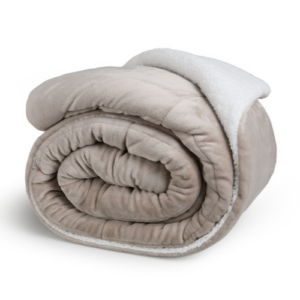 Πολυτελής Κουβέρτα Διπλής Όψης Sherpa  240 x 200 cm Taupe 8720604888324 SleepMed