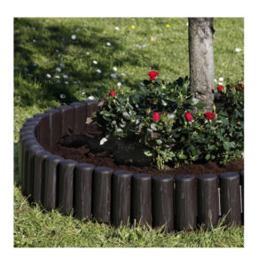 Σετ Πλαστική Μπορντούρα Κήπου 2.3 m 6 τμχ Χρώματος Σκούρο Καφέ Bama 90156 - Image 5