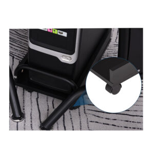 Μεταλλικό Γωνιακό Γραφείο με Θέση για Υπολογιστή 140 x 170 x 86.5 cm HOMCOM 920-058V01BK - Image 4