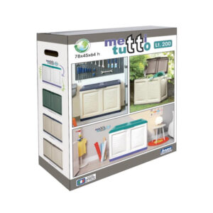 Πλαστικό Μπαούλο Εξωτερικού Χώρου 200 Lt 78 x 45 x 64 cm Πολύχρωμο Bama 99018 - Image 2