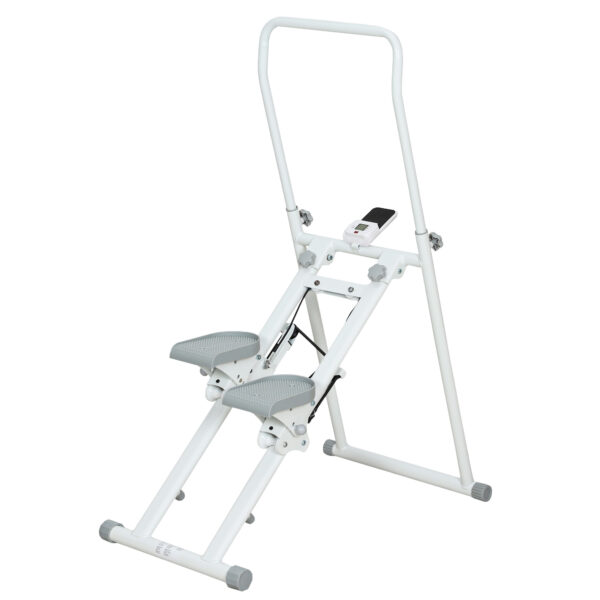 SPORTNOW Κατακόρυφος Αναρρίχησης Stepper Πτυσσόμενος με Ρυθμιζόμενη Λαβή