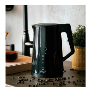 Ασύρματος Ηλεκτρικός Ανοξείδωτος Βραστήρας με LED Οθόνη 1.7 Lt Χρώματος Μαύρο Adler AD-1345 AD-1345-Black - Image 5