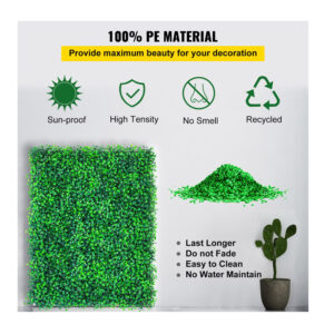 Σετ Τεχνητά Πάνελ Πυξάρι 50.8 x 50.8 cm 12 τμχ VEVOR AQFSYCGTYSW246OI9V0 - Image 5