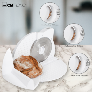 Ηλεκτρικός Κόφτης Τροφίμων - Αλλαντικών 180W Λευκό AS2958 Clatronic - Image 4