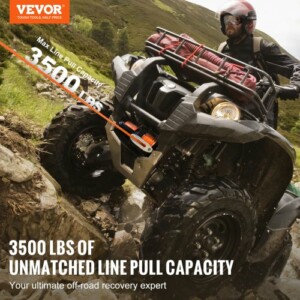Ηλεκτρικό Βίντσι VEVOR ATV/UTV 3500 lb Συνθετικό Σχοινί Αδιάβροχο με Ενσύρματο Έλεγχο  ATVHCSJPYXYKT38ASV9 - Image 2