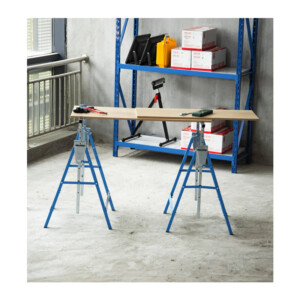 Σετ Τηλεσκοπικά Καβαλέτα Εργασίας 2 τμχ Χρώματος Μπλε HOMCOM B40-015BU - Image 4