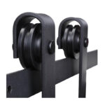 Σετ Μηχανισμού για Συρόμενες Ξύλινες Πόρτες 2 m HOMCOM B81-017 - Image 4