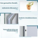 Costway  Καθρέφτης Μπάνιου LED με Φωτισμό Αντιθαμβωτικός Ορθογώνιος 80 x 60 cm. BA8169DE - Image 4