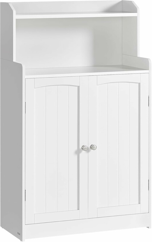 VASAGLE Ντουλάπι Μπάνιου 60x30x110cm με Ρυθμιζόμενα Ράφια και Ασφαλή Στήριξη BBC770W01 VASAGLE Ντουλάπι Μπάνιου 60x30x110cm με Ρυθμιζόμενα Ράφια και Ασφαλή Στήριξη BBC770W01