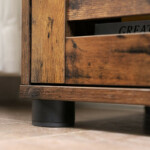 VASAGLE Ρουστίκ Ντουλάπι Κάτω από Νιπτήρα Μπάνιου 60x30x63cm με Ρυθμιζόμενο Ράφι BBK04BX - Image 5