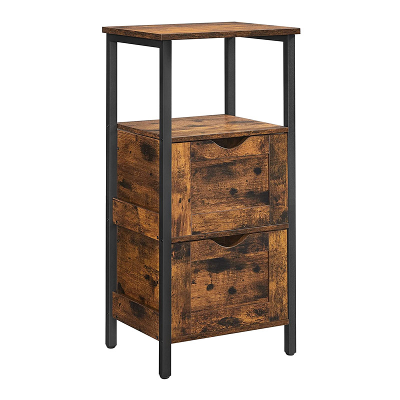 Μεταλλική Ραφιέρα Μπάνιου με 2 Ράφια και 2 Συρτάρια 37 x 30 x 80 cm VASAGLE BBK151B01 Μεταλλική Ραφιέρα Μπάνιου με 2 Ράφια και 2 Συρτάρια 37 x 30 x 80 cm VASAGLE BBK151B01