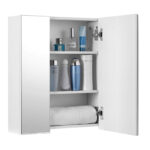 Καθρέπτης Μπάνιου με Ντουλάπι 60 x 15 x 55 cm VASAGLE BBK22WT - Image 4
