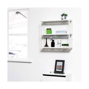 Ξύλινη Ραφιέρα από Μπαμπού με 3 Ρυθμιζόμενα Ράφια 60 x 15 x 54 cm Songmics BCB13W - Image 4