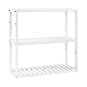 Ξύλινη Ραφιέρα από Μπαμπού με 3 Ρυθμιζόμενα Ράφια 60 x 15 x 54 cm Songmics BCB13W - Image 5