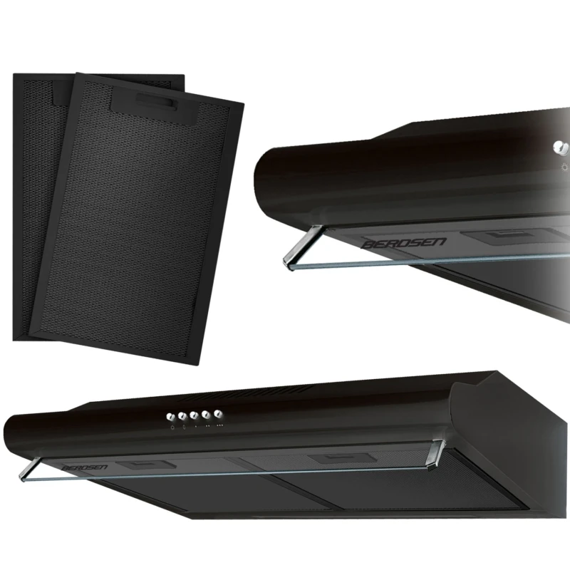 Berdsen Εντοιχισμένος απορροφητήρας κουζίνας - απορροφητήρας 50 εκ. BE-10-A μαύρος BE-10A-Black Berdsen Εντοιχισμένος απορροφητήρας κουζίνας - απορροφητήρας 50 εκ. BE-10-A μαύρος BE-10A-Black