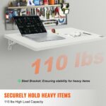 Πτυσσόμενο Επιτοίχιο Γραφείο VEVOR 35.43x19.69 in  BGSGZZPMBHB3ORSKFV0 - Image 3