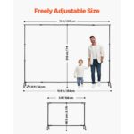 VEVOR Φορητό Σταντ Φόντου 7 x 10 ft για Πάρτι & Φωτογραφικό Στούντιο BJJ2KKYDS710H7CIRV0 - Image 3