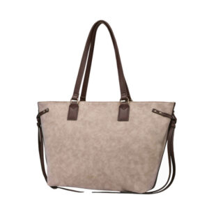 Γυναικεία Τσάντα Χειρός Χρώματος Μπεζ Puccini BK1231161D-6A2 - Image 5