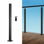 VEVOR Σφιγκτήρας Γυαλιού 35.83" για 0.39"-0.47" Γυαλί Μαύρο  BLLGZHS85CM17TL07V0