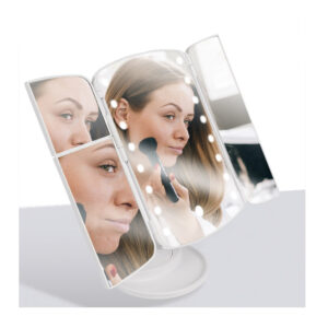 Τριπλός Καθρέπτης Μακιγιάζ με Μεγέθυνση και Φωτισμό με 16 LED GEM BN4141 - Image 4