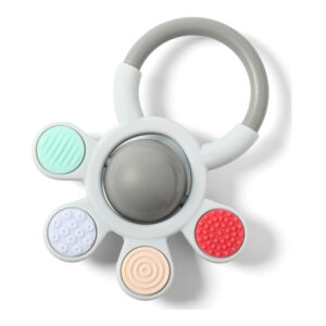 Ορθοδοντικό Μασητικό Απαλής Σιλικόνης με Ήχο Κουδουνίστρας Babyono BN488 - Image 4