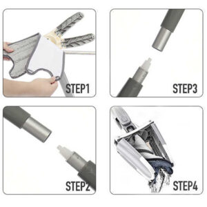 Τηλεσκοπική Σφουγγαρίστρα Twist με Περιστρεφόμενη Κεφαλή 360° BN5635 GEM - Image 3