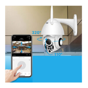 Περιστρεφόμενη Κάμερα Παρακολούθησης Full HD 1080P WiFi με Μικρόφωνο Bass Polska BP-5989 - Image 2