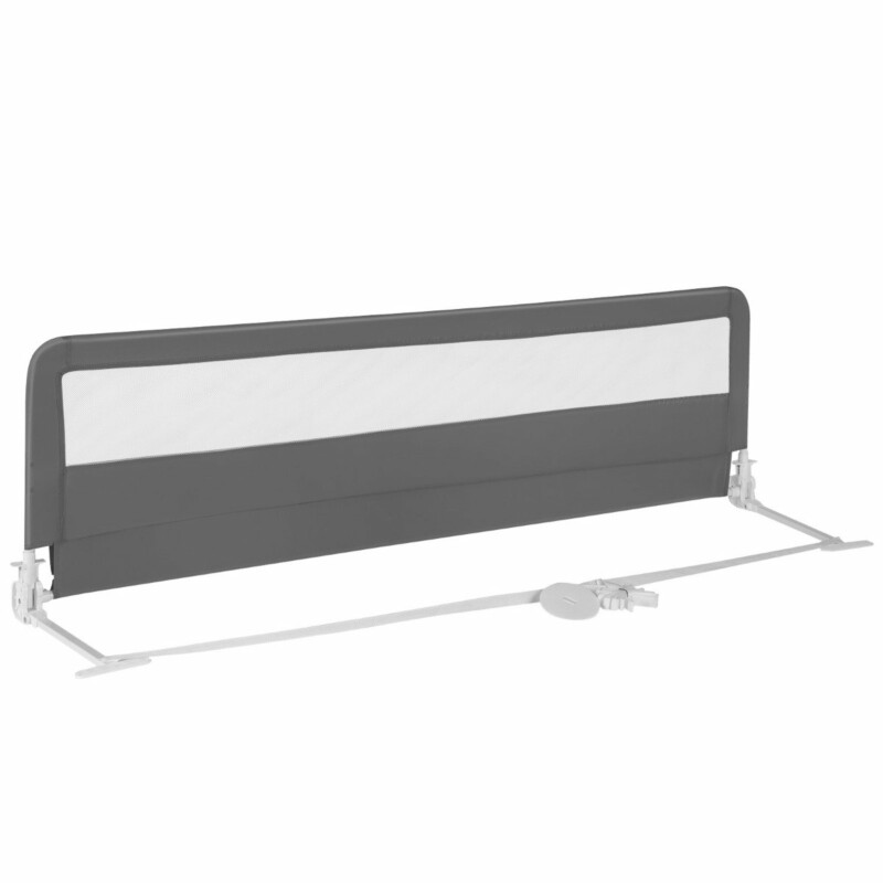 Costway Πτυσσόμενο Κάγκελο Κρεβατιού 180 cm με Ζώνες Ασφαλείας Αναδιπλούμενο Γκρι BS10045GR Costway Πτυσσόμενο Κάγκελο Κρεβατιού 180 cm με Ζώνες Ασφαλείας Αναδιπλούμενο Γκρι BS10045GR