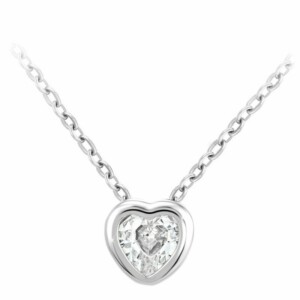 So Charm Κολιέ Καρδιάς Διακοσμημένο με Κρύσταλλα Swarovski