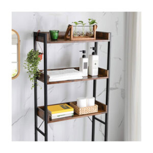 Μεταλλική Εταζέρα Μπάνιου με 3 Ράφια 63 x 25 x 165 cm VASAGLE BTS002B01V1 - Image 3