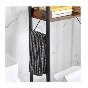 Μεταλλική Εταζέρα Μπάνιου με 3 Ράφια 63 x 25 x 165 cm VASAGLE BTS002B01V1 - Image 4