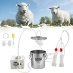 VEVOR Φορητή Ηλεκτρική Μηχανή Άμελξης Κατσικιών με Κάδο Ανοξείδωτο Ατσάλι 3L