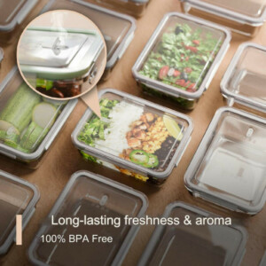 Σετ 2 Γυάλινα Δοχεία Φαγητού 1.04L με Καπάκια C-FHD4024G CLASSBACH - Image 3