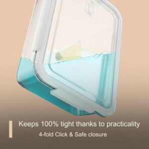 Σετ 2 Γυάλινα Δοχεία Φαγητού 1.04L με Καπάκια C-FHD4024G CLASSBACH - Image 4