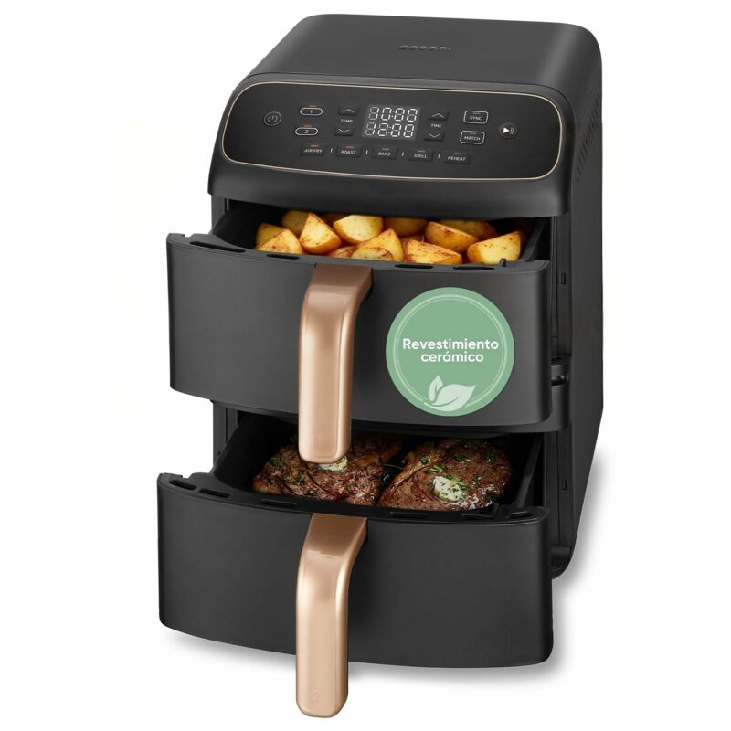 Cosori Φριτέζα Αέρος Air Fryer 8.5lt με Οθόνη Αφής 2630W Μαύρη με Διπλό Αποσπώμενο Κάδο και 5 Προγράμματα CAF-DC861-CEUR - Image 4