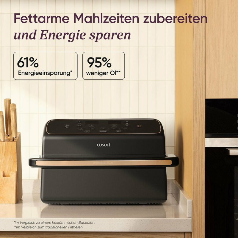 Cosori Φριτέζα Αέρος Air Fryer TwinFry Compact 10lt 2700W με Διπλό Κάδο & Wi-Fi Μαύρη CAF-TF801-CEUR - Image 3