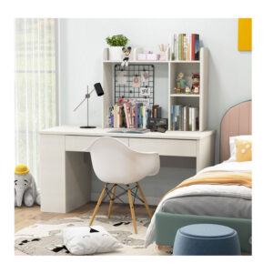 Επιτραπέζια Ραφιέρα Γραφείου με 5 Ράφια 94 x 25 x 74 cm Costway CB10471WH - Image 5