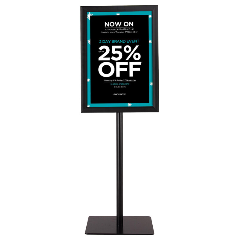 Costway Ρυθμιζόμενη Βάση Πληροφοριών με Πλαίσιο Αλουμινίου και Στήριγμα Ανοξείδωτου Χάλυβα CB10735BK Costway Ρυθμιζόμενη Βάση Πληροφοριών με Πλαίσιο Αλουμινίου και Στήριγμα Ανοξείδωτου Χάλυβα CB10735BK