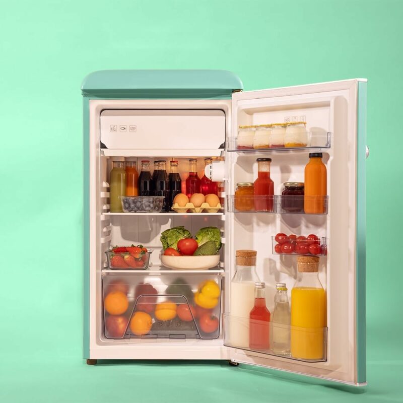 Μίνι Ψυγείο Ρετρό 95L με Κατάψυξη Icebox & Ρυθμιζόμενη Θερμοκρασία Green CEC-00262 Cecotec - Image 3