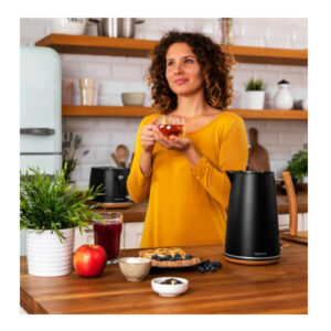 Ασύρματος Ηλεκτρικός Βραστήρας από Ανοξείδωτο Ατσάλι 1.7 Lt Cecotec Thermosense 400 Black Woody CEC-01479 - Image 3