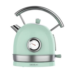 Ασύρματος Ηλεκτρικός Βραστήρας από Ανοξείδωτο Ατσάλι 1.8 Lt Χρώματος Πράσινο Cecotec Thermosense 420 Vintage CEC-01483