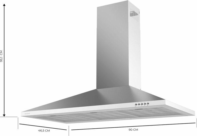 Απορροφητήρας Καμινάδα 90cm 65W Bolero Inox CEC-02842 Cecotec - Image 2